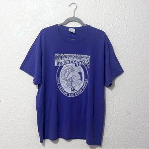 Rockingham County fair short sleeve shirt purple size XL
